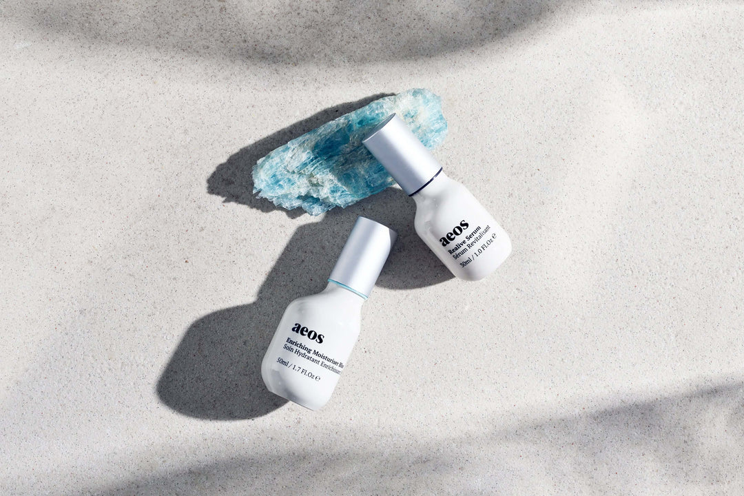 aeos replenish blue crystral essence skincare