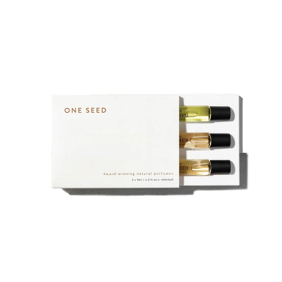 gift set natural fragrance roller ball trio