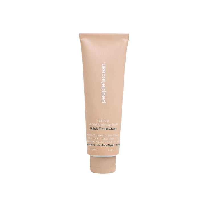 Tinted face SPF 50+ natural mineral sunscreen skin care