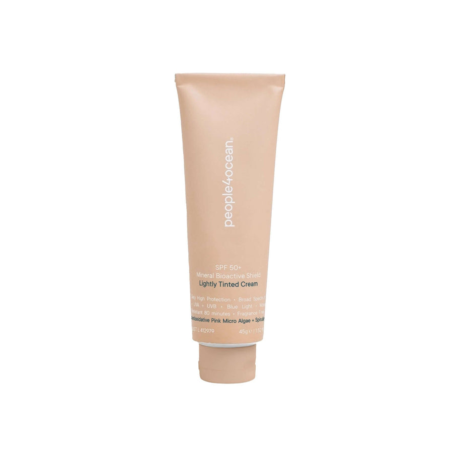 Tinted face SPF 50+ natural mineral sunscreen skin care