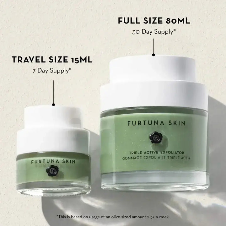 Furtuna Skin triple active exfoliator travel size skin care