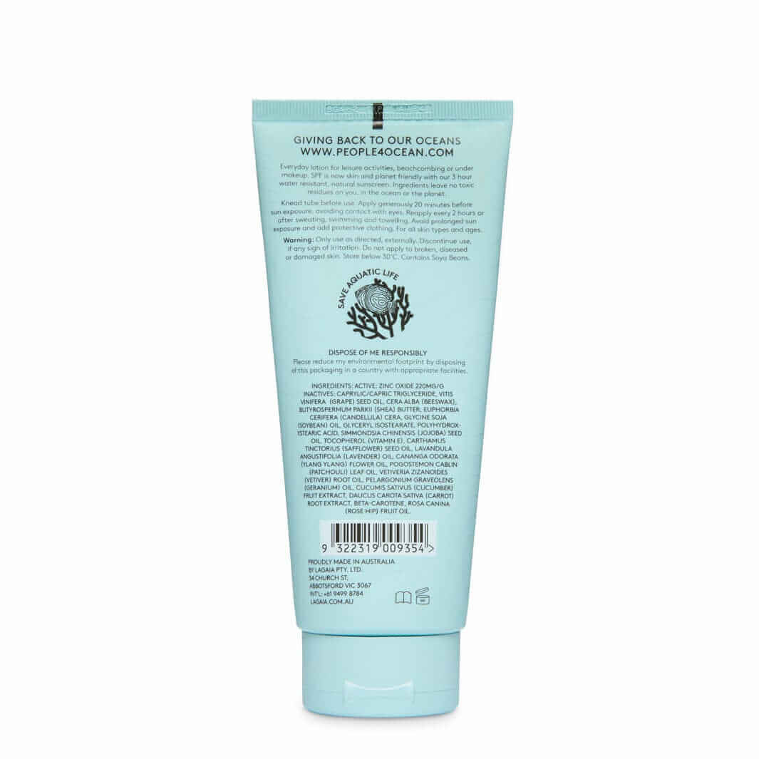 natural mineral zinc sunscreen SPF30 People4Ocean