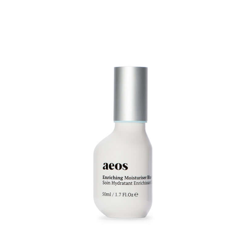 aeos enriching moisturiser blue organic skincare