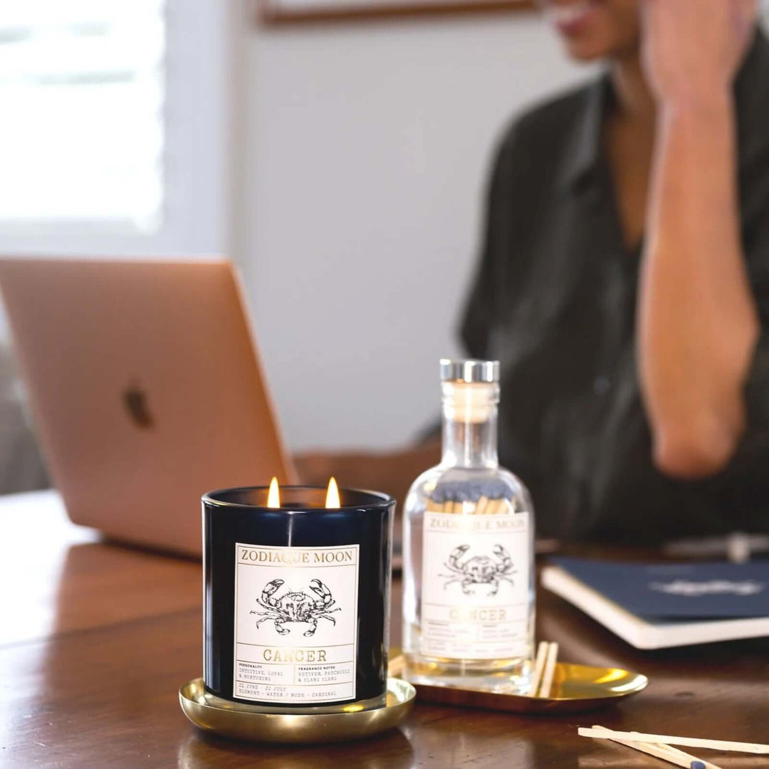 cancer zodiac candle