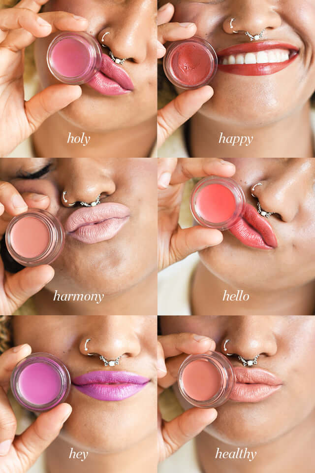 Ere Perez colour pots on lips