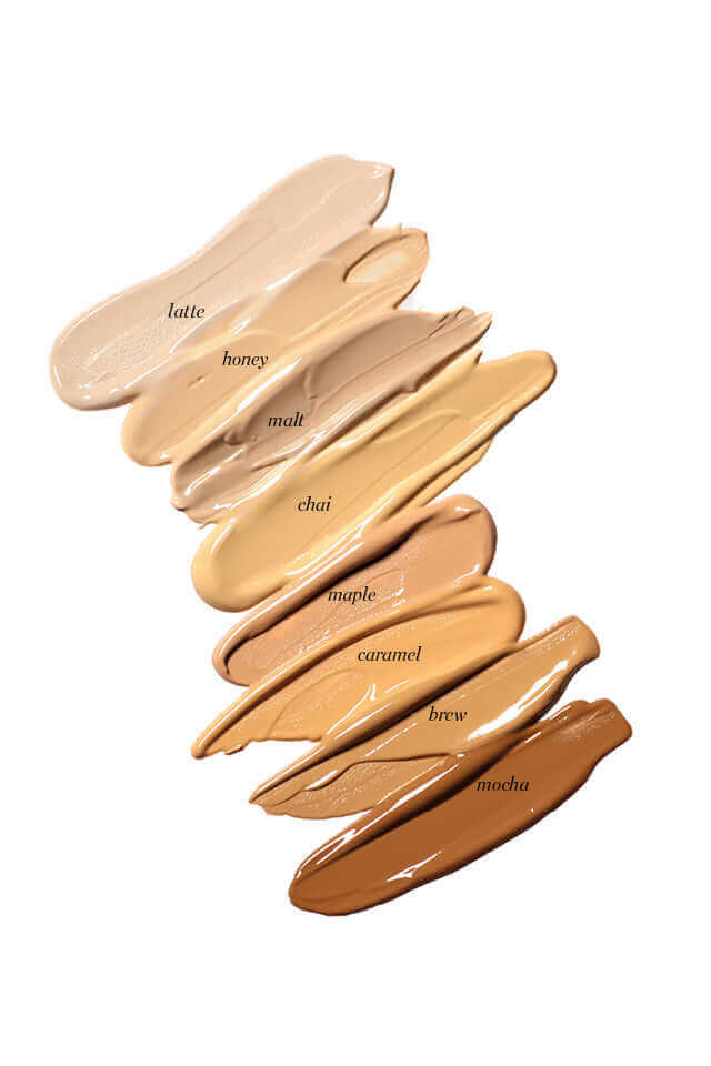 Ere Perez colour swatches of foundation