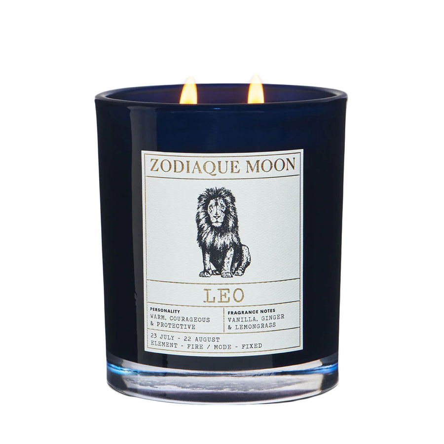 Leo zodiac gifting candle natural
