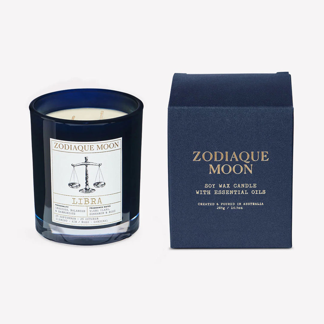 libra zodiac sign gift candle
