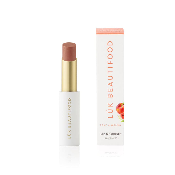 luk beautifood natural lipstick peach melon