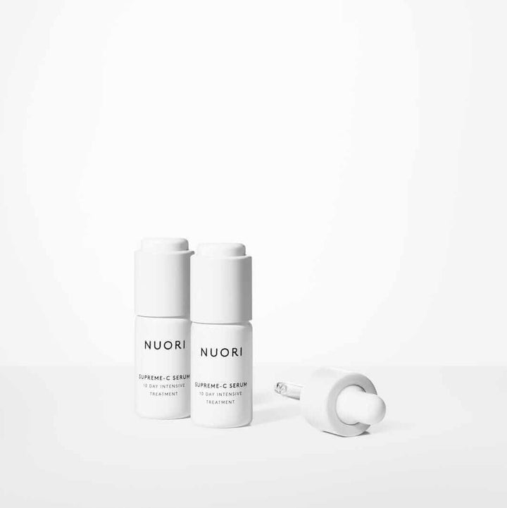 nuori natural pure vitamin C serum face treatment with hyaluronic acid