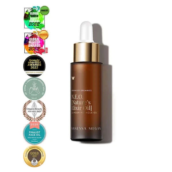 Vanessa Megan natural face oil skincare with vitamin E