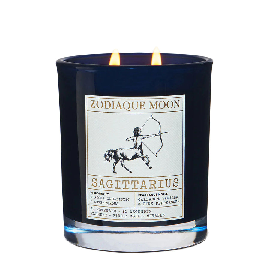 Sagittarius zodiac candles natural