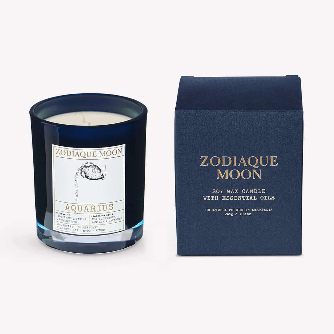 zodiac sign personalised candle gift