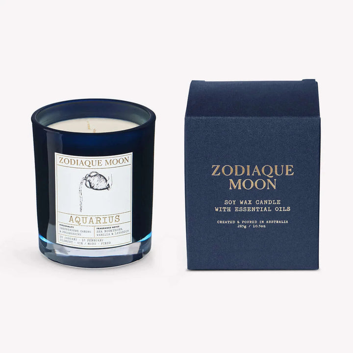zodiac sign personalised candle gift