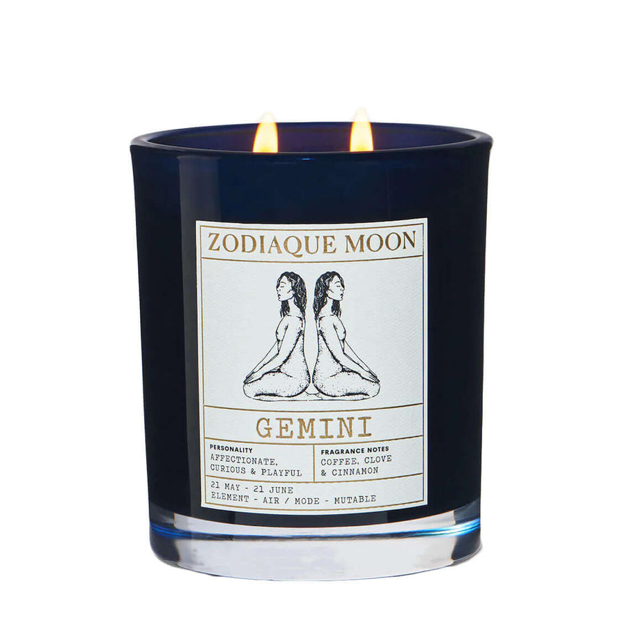 gemini personalised zodiac natural candle