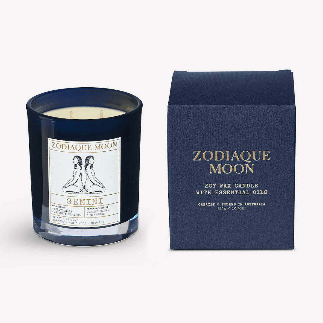 Best personalised zodiac gemini candle gift