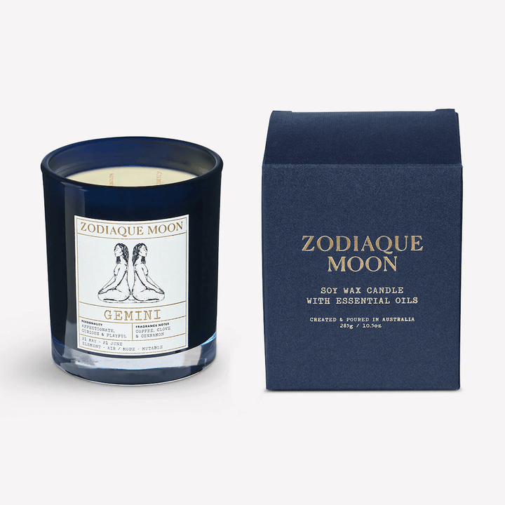 Best personalised zodiac gemini candle gift