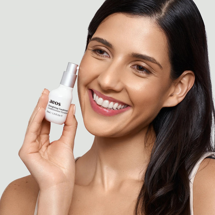 AEOS cruelty free skin care face serum energising conditioner