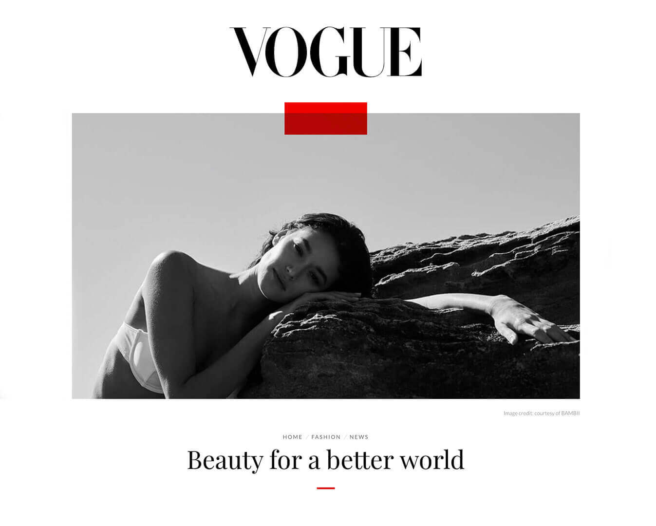 Vogue Australia nature beauty sustainable and green skincare