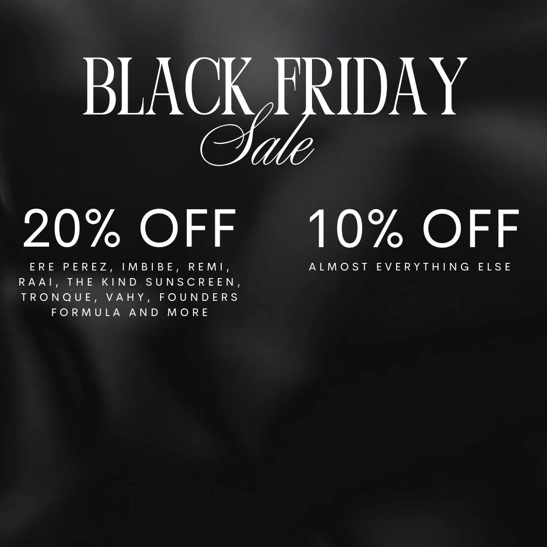 Black Friday sale advertisement with discounts on various products.