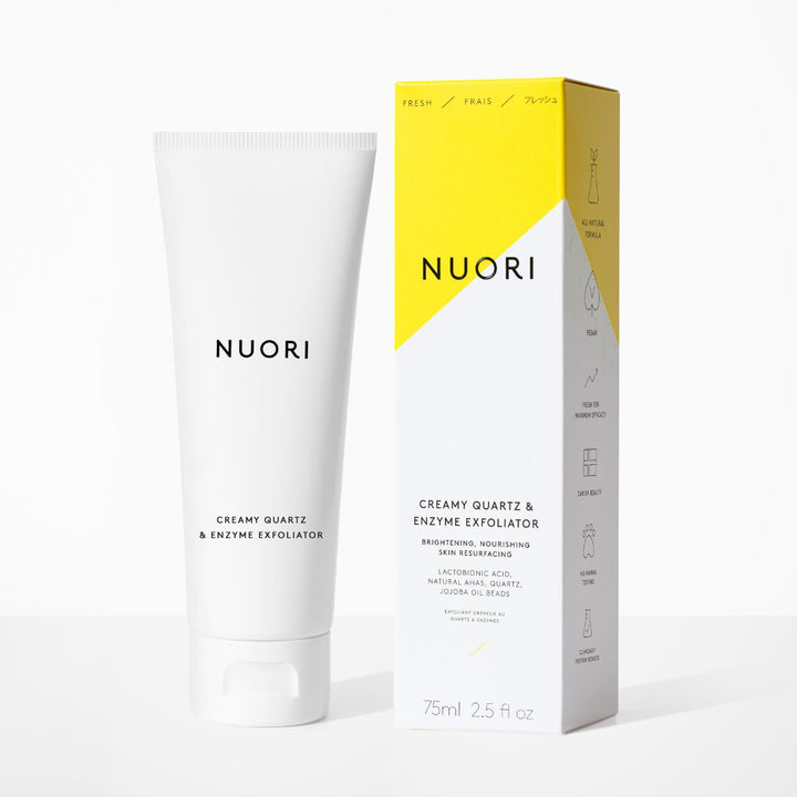 creamy quartz enzyme exfoliator nuori