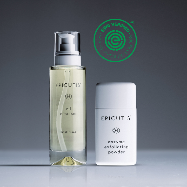 Epicutis oil cleanser and exfoliator set EWG Clean Verified 