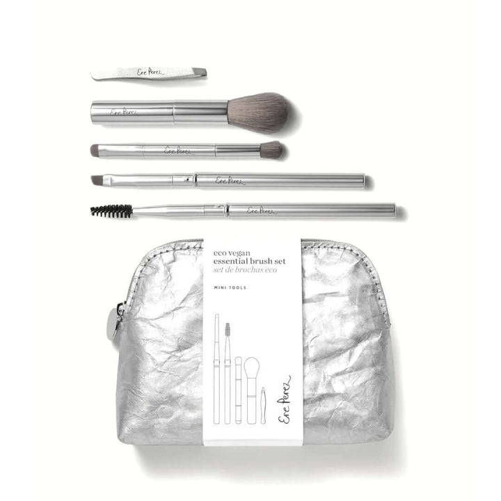 ere Perez travel vegan makeup brushes tool in case