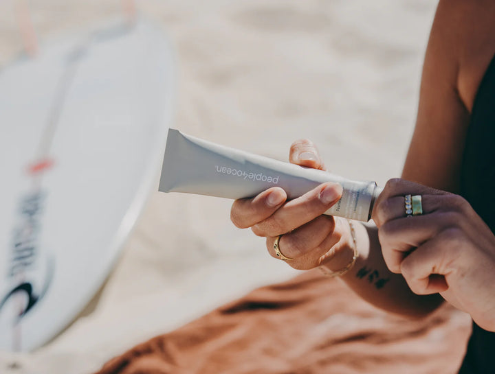 SPF 50+ australian made sunscreen vegan mineral zinc people4ocean