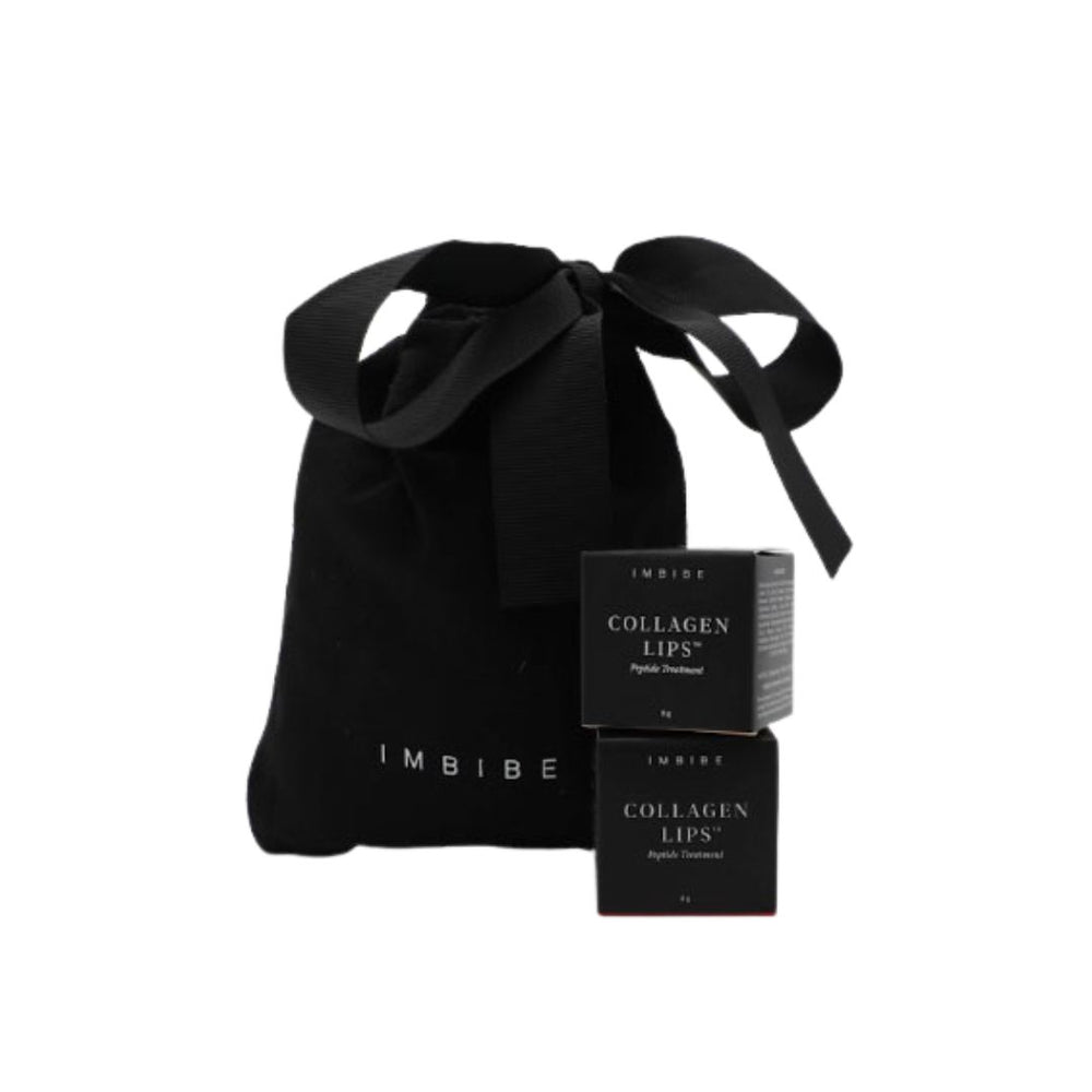 Imbibe collagen lips bare silk rich red gifting duo set