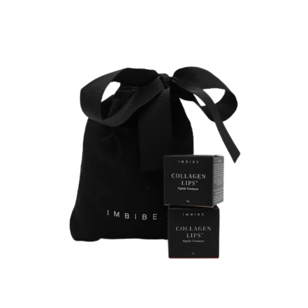 Imbibe collagen lips bare silk rich red gifting duo set