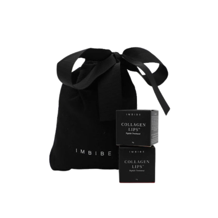 Imbibe collagen lips bare silk rich red gifting duo set