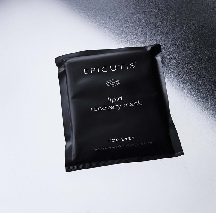 Lipid Recovery Eye Mask by Epicutis packaged for eye hydration and dark circle treatment.