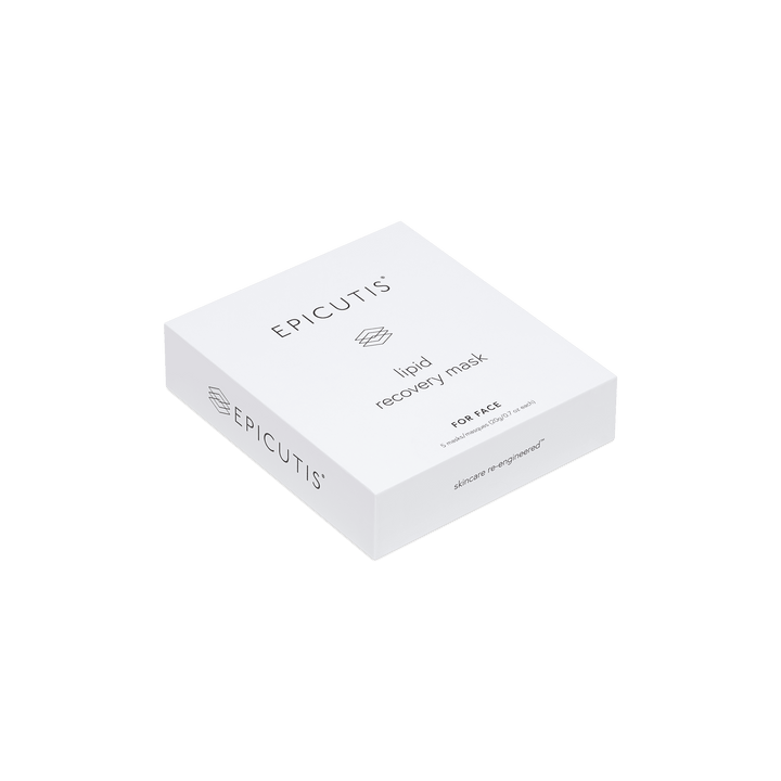 Epicutis Lipid Recovery Face Mask packaging, designed for rapid skin recovery and hydration.