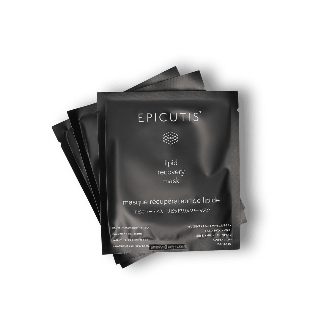 Epicutis Lipid Recovery Face Mask packaging for intense skin recovery and hydration.