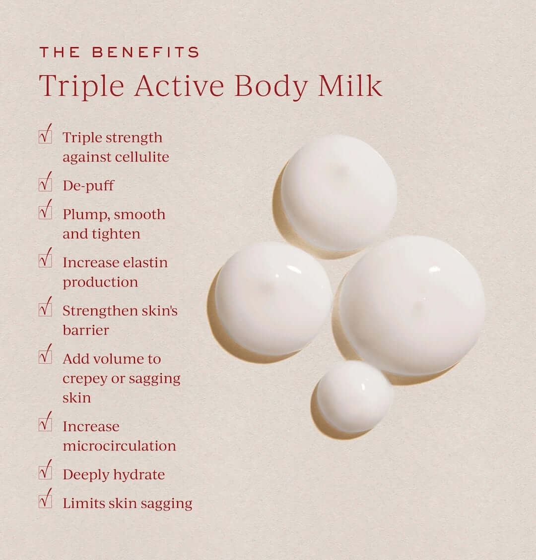 Tronque neck lotion for wrinkles