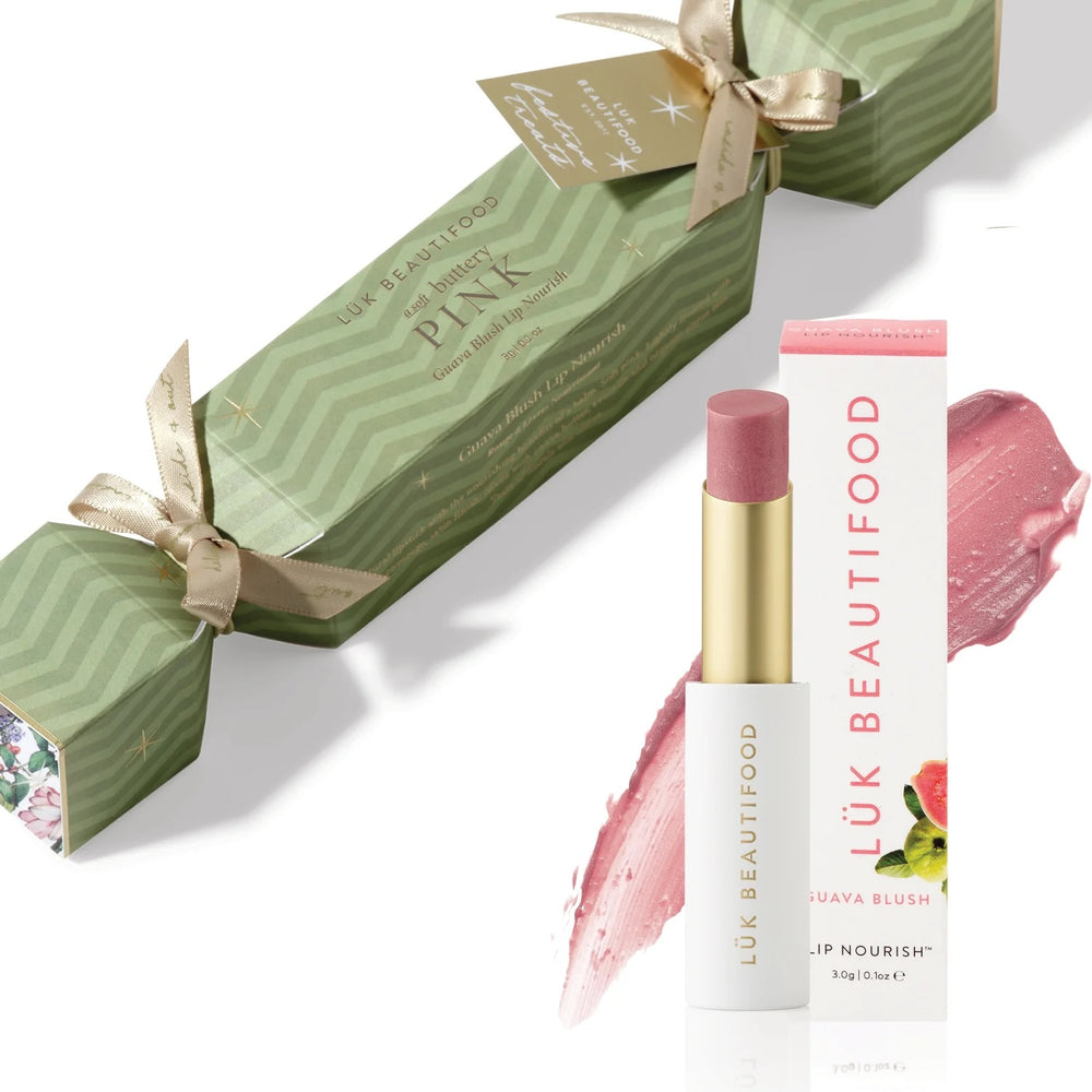 luk beautifood holiday bon bon soft guava blush lipstick