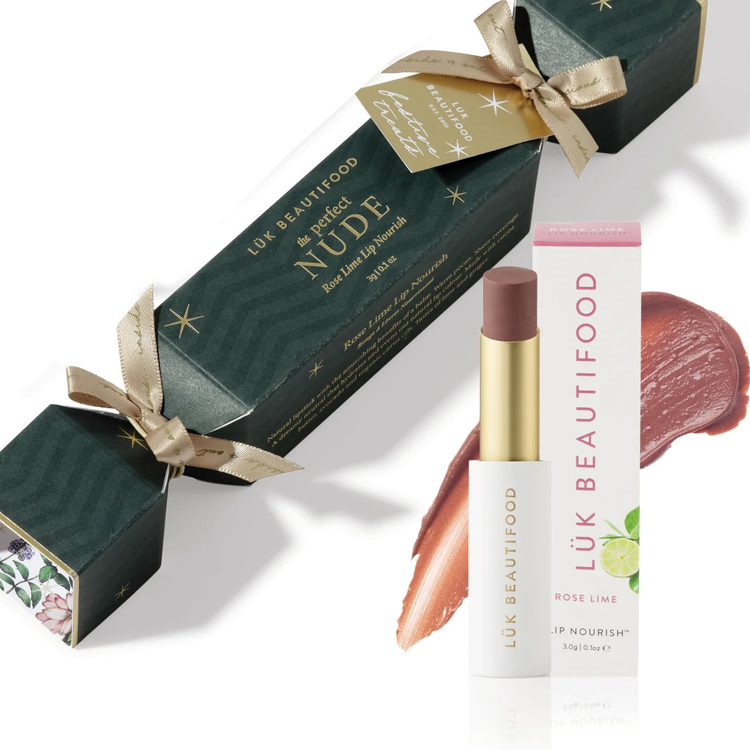 luk beautifood holiday bon bon perfect nude lip nourish