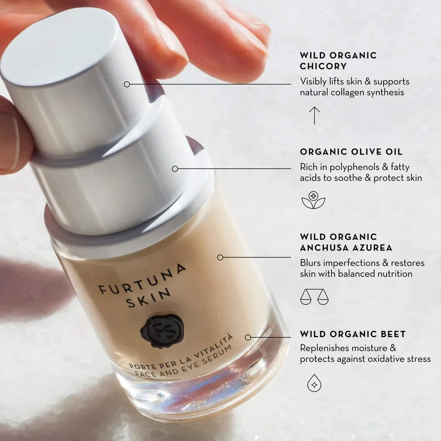 Furtuna skin face and eye serum olive oil skincare