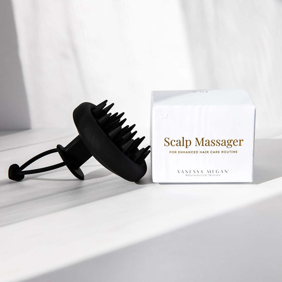 scalp message scrubbing hair brush