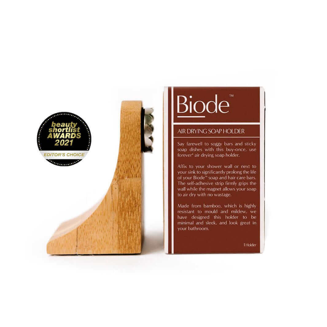 biode award winning soapholder natural green