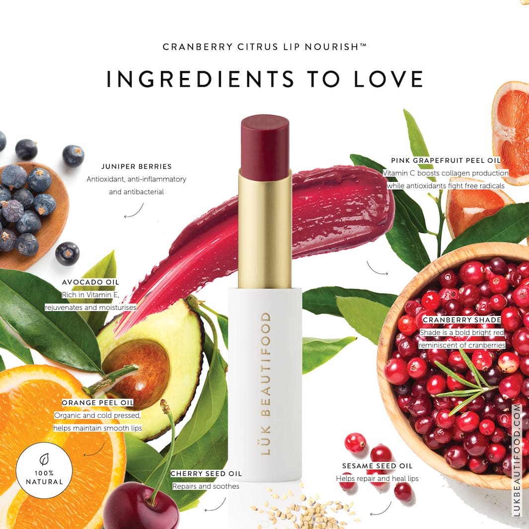 cranberry citrus luk beautifood lipstick ingredients