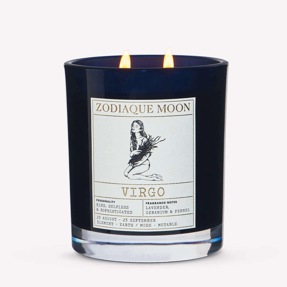 Virgo zodiac candle gift