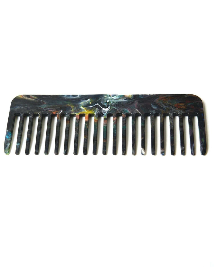 re-comb multi colour recycled wide tooth hair comb